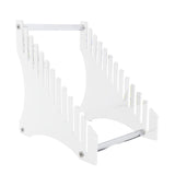 Record Storage Holder 12 Slots Acrylic Vinyl Record Organizer Easy Assembly Access Record Stand for Music Collection Album Transparent