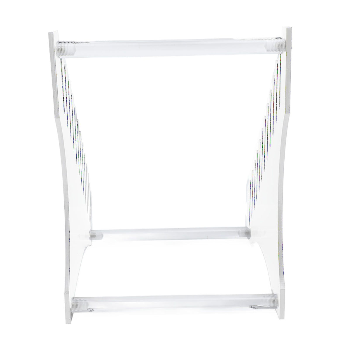 Record Storage Holder 12 Slots Acrylic Vinyl Record Organizer Easy Assembly Access Record Stand for Music Collection Album Transparent