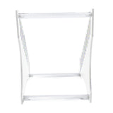 Record Storage Holder 12 Slots Acrylic Vinyl Record Organizer Easy Assembly Access Record Stand for Music Collection Album Transparent