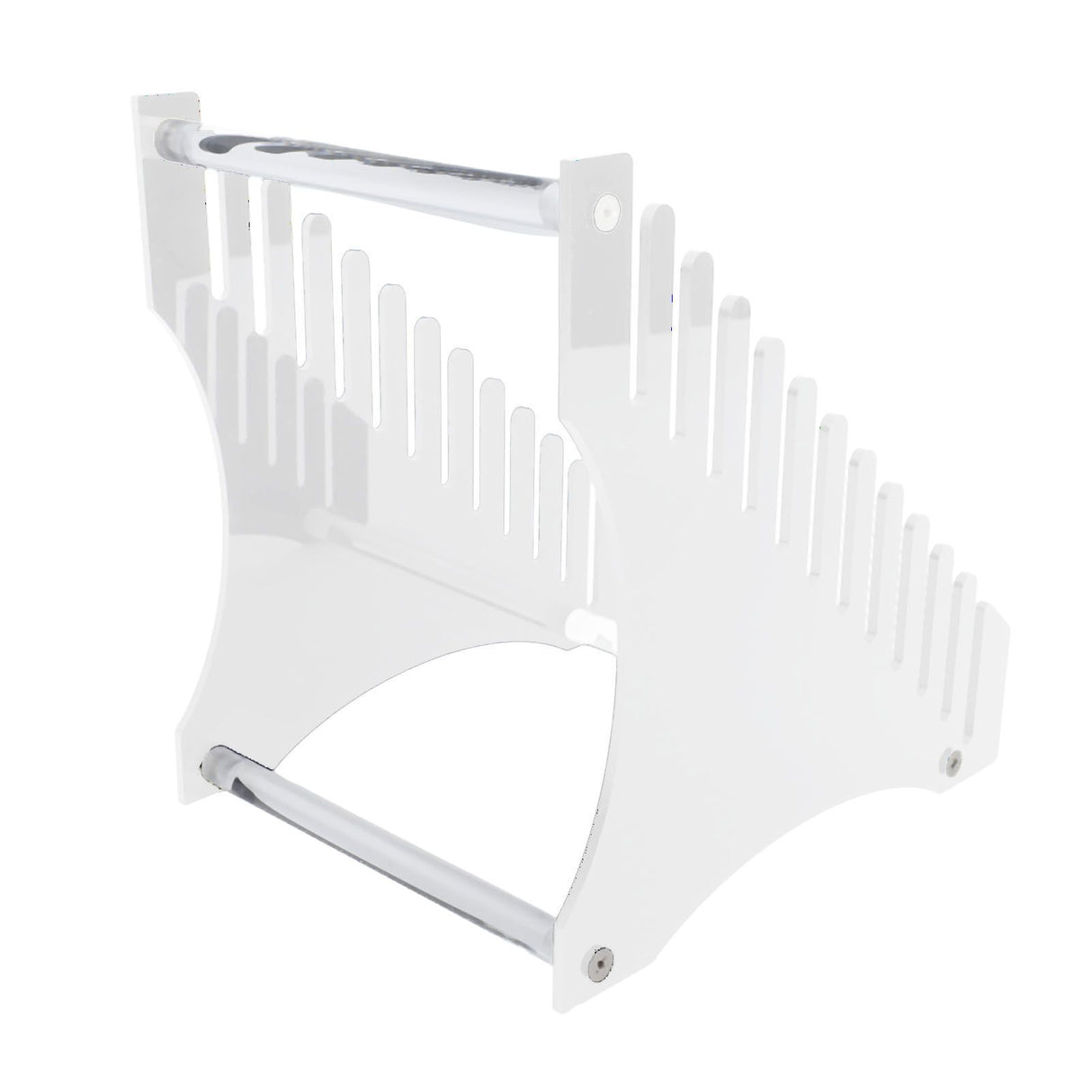 Record Storage Holder 12 Slots Acrylic Vinyl Record Organizer Easy Assembly Access Record Stand for Music Collection Album Transparent