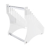 Record Storage Holder 12 Slots Acrylic Vinyl Record Organizer Easy Assembly Access Record Stand for Music Collection Album Transparent