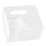 Breast Milk Freezer Storage Organizer Acrylic Transparent Removable Breast Milk Bag Storage Containers for Fridge - Low Angle