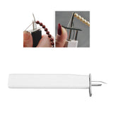 Bead Knotting Tools Create Secure Knots Easy to Use Pearl Jewelry Making Tool for DIY Jewelry Pearl Stringing Crafts White