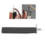 Bead Knotting Tools Create Secure Knots Easy to Use Pearl Jewelry Making Tool for DIY Jewelry Pearl Stringing Crafts Black - Extra Image