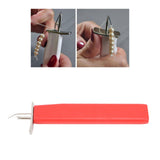 Bead Knotting Tools Create Secure Knots Easy to Use Pearl Jewelry Making Tool for DIY Jewelry Pearl Stringing Crafts Red - Extra Image