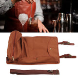 Bartender Roll Bag Carrying Bag with Shoulder Strap Large Capacity Waterproof Barware Tool Bag for Party Camping Travel