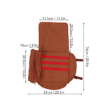Bartender Roll Bag Carrying Bag with Shoulder Strap Large Capacity Waterproof Barware Tool Bag for Party Camping Travel - Extra Image