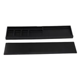 Keyboard Wrist Rest Pad Ergonomic Soft Prevent Slip Keyboard Wrist Support with Partition Storage Case for Office Black