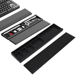 Keyboard Wrist Rest Pad Ergonomic Soft Prevent Slip Keyboard Wrist Support with Partition Storage Case for Office Black - Extra Image