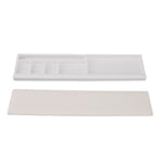 Keyboard Wrist Rest Pad Ergonomic Soft Prevent Slip Keyboard Wrist Support with Partition Storage Case for Office White