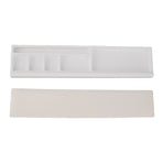 Keyboard Wrist Rest Pad Ergonomic Soft Prevent Slip Keyboard Wrist Support with Partition Storage Case for Office White
