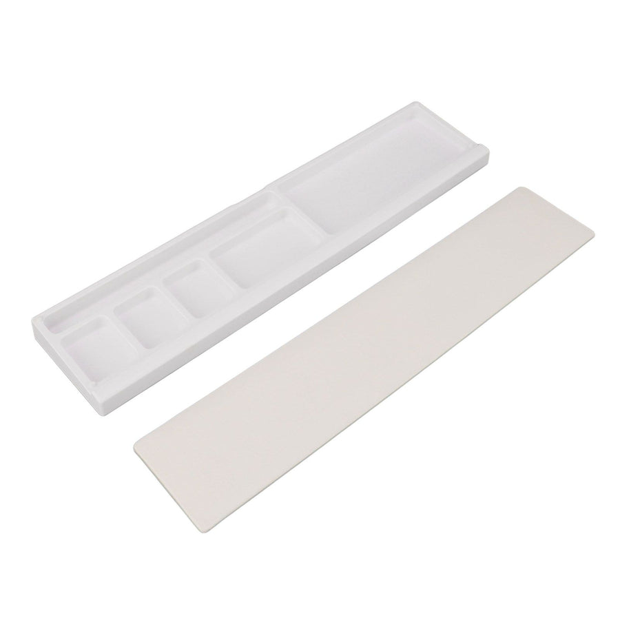 Keyboard Wrist Rest Pad Ergonomic Soft Prevent Slip Keyboard Wrist Support with Partition Storage Case for Office White