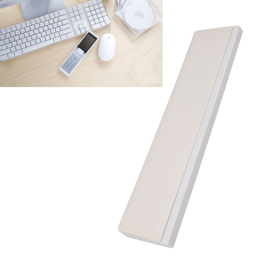 Keyboard Wrist Rest Pad Ergonomic Soft Prevent Slip Keyboard Wrist Support with Partition Storage Case for Office White