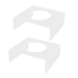 2PCS Football Stand Clear Display Holder Acrylic Stable Support Anti Scratch Versatile Display Rack for Basketball Volleyball - Front View