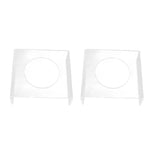 2PCS Football Stand Clear Display Holder Acrylic Stable Support Anti Scratch Versatile Display Rack for Basketball Volleyball - Side View