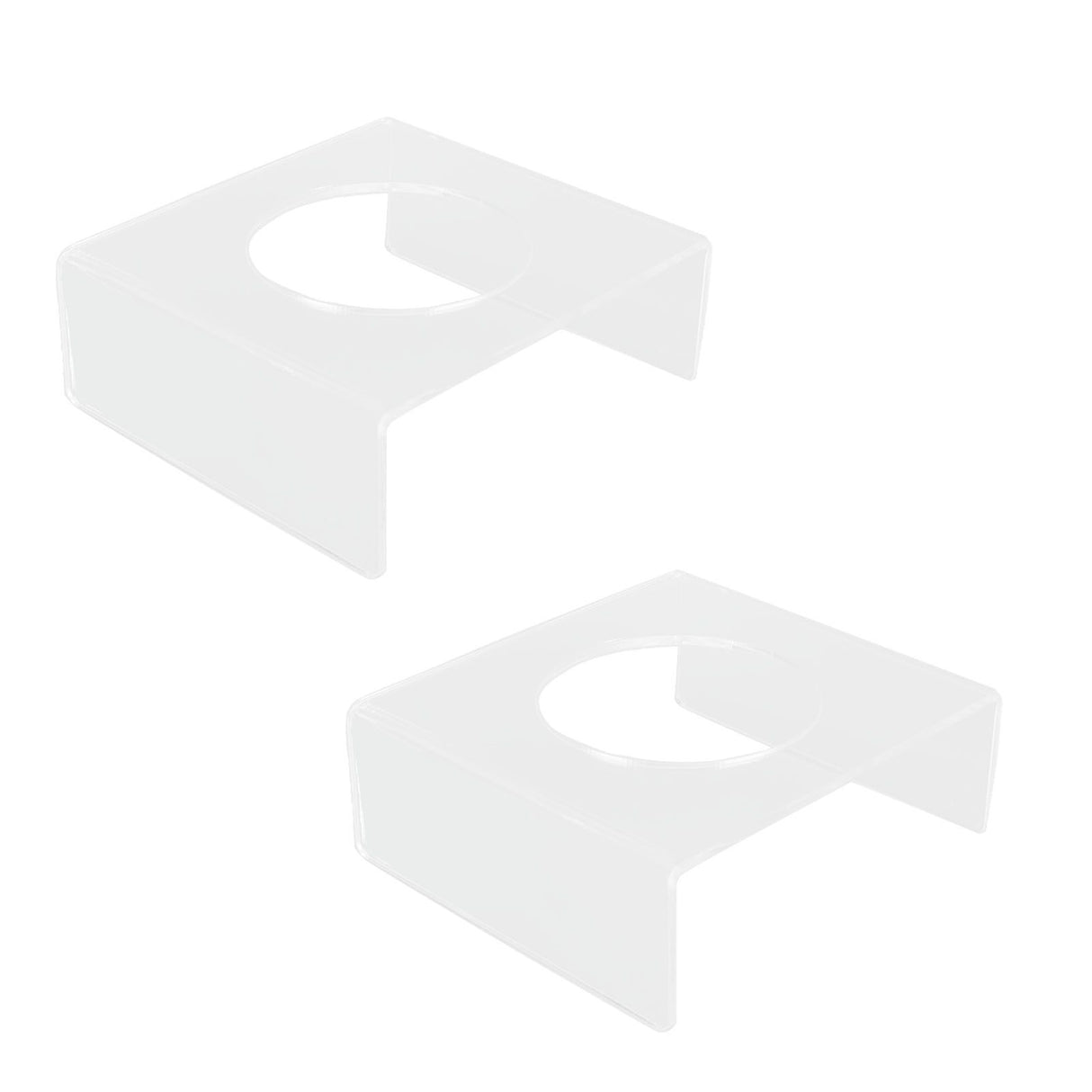 2PCS Football Stand Clear Display Holder Acrylic Stable Support Anti Scratch Versatile Display Rack for Basketball Volleyball