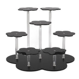 Acrylic Display Stand Figures Perfume Organizers Storage Risers Cupcake Dessert Conutertop Desktop Decoration Organizer Black