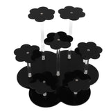 Acrylic Display Stand Figures Perfume Organizers Storage Risers Cupcake Dessert Conutertop Desktop Decoration Organizer Black