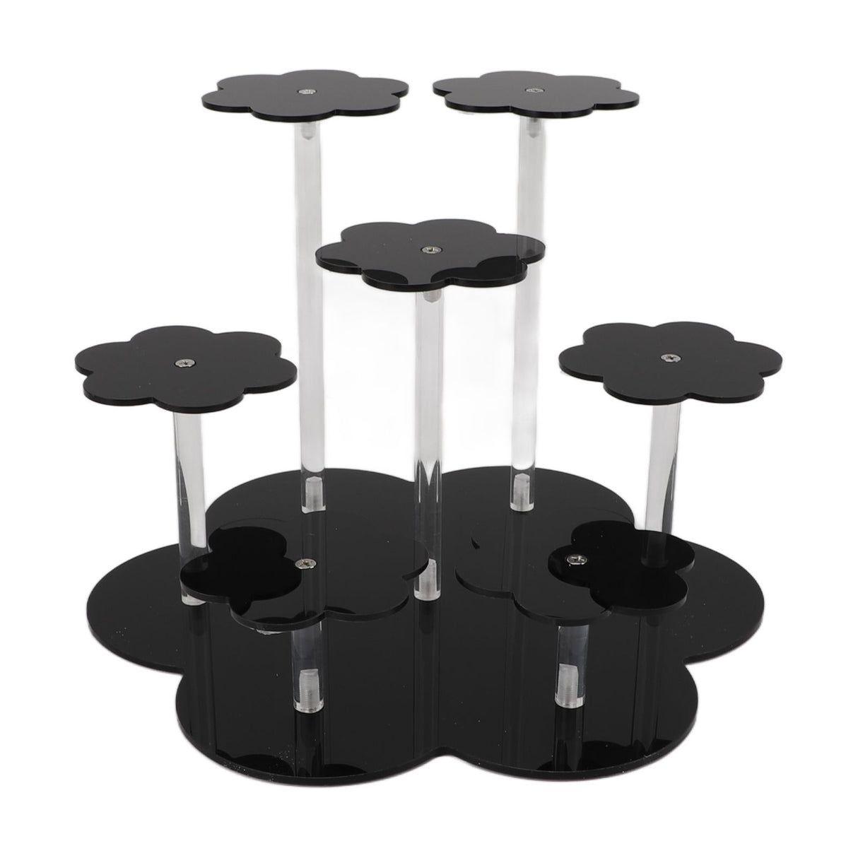 Acrylic Display Stand Figures Perfume Organizers Storage Risers Cupcake Dessert Conutertop Desktop Decoration Organizer Black