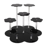 Acrylic Display Stand Figures Perfume Organizers Storage Risers Cupcake Dessert Conutertop Desktop Decoration Organizer Black