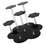 Acrylic Display Stand Figures Perfume Organizers Storage Risers Cupcake Dessert Conutertop Desktop Decoration Organizer Black