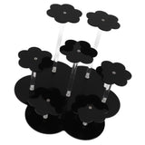 Acrylic Display Stand Figures Perfume Organizers Storage Risers Cupcake Dessert Conutertop Desktop Decoration Organizer Black - Low Angle