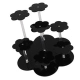 Acrylic Display Stand Figures Perfume Organizers Storage Risers Cupcake Dessert Conutertop Desktop Decoration Organizer Black