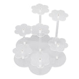 Acrylic Display Stand Figures Perfume Organizers Storage Risers Cupcake Dessert Conutertop Desktop Decoration Organizer Transparent - Front View