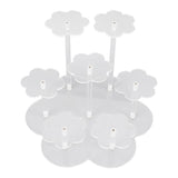 Acrylic Display Stand Figures Perfume Organizers Storage Risers Cupcake Dessert Conutertop Desktop Decoration Organizer Transparent - Side View