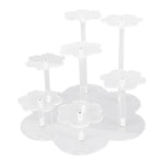 Acrylic Display Stand Figures Perfume Organizers Storage Risers Cupcake Dessert Conutertop Desktop Decoration Organizer Transparent