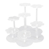 Acrylic Display Stand Figures Perfume Organizers Storage Risers Cupcake Dessert Conutertop Desktop Decoration Organizer Transparent - 45-Degree Angle
