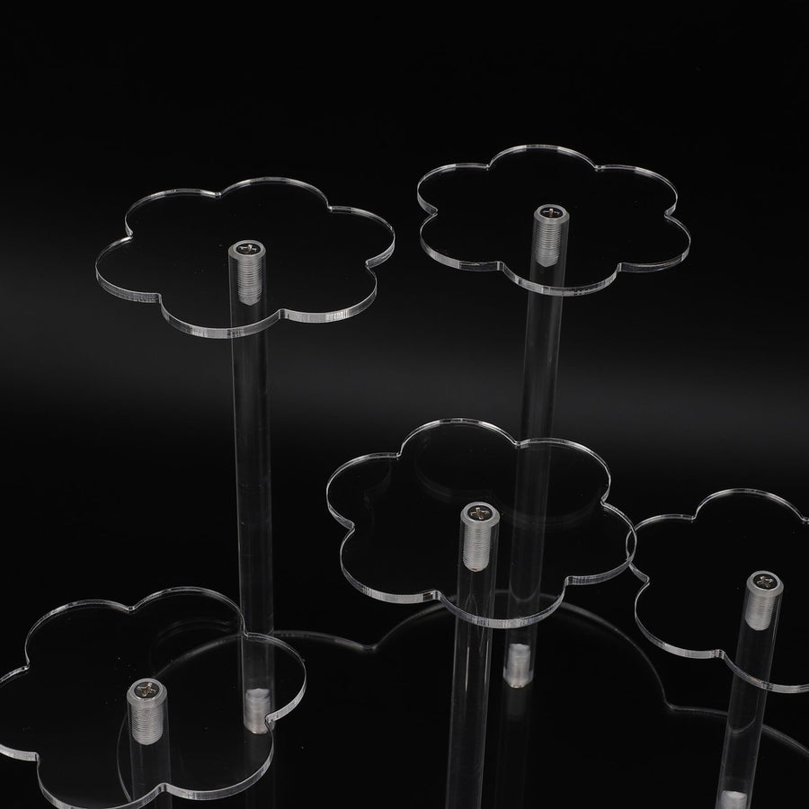Acrylic Display Stand Figures Perfume Organizers Storage Risers Cupcake Dessert Conutertop Desktop Decoration Organizer Transparent
