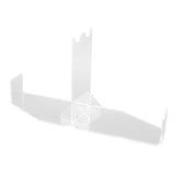Lightsaber Display Stand Acrylic Desktop Lightsaber Display Holder Rack Wand Stand Dagger Dispaly Stand with Anti Slip Pad Transparent - Front View