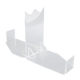Lightsaber Display Stand Acrylic Desktop Lightsaber Display Holder Rack Wand Stand Dagger Dispaly Stand with Anti Slip Pad Transparent - Side View