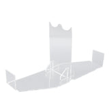 Lightsaber Display Stand Acrylic Desktop Lightsaber Display Holder Rack Wand Stand Dagger Dispaly Stand with Anti Slip Pad Transparent - Top-Down View