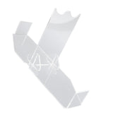 Lightsaber Display Stand Acrylic Desktop Lightsaber Display Holder Rack Wand Stand Dagger Dispaly Stand with Anti Slip Pad Transparent - Low Angle