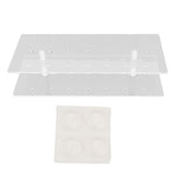 Cake Pop Stand 21 Holes Clear Acrylic Lollipop Display Holder for Weddings Baby Showers Birthday Party