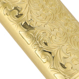 2PCS Lighter Case Cover Vintage Style Floral Stamped Zinc Alloy Shell for Lighter Protection Gold