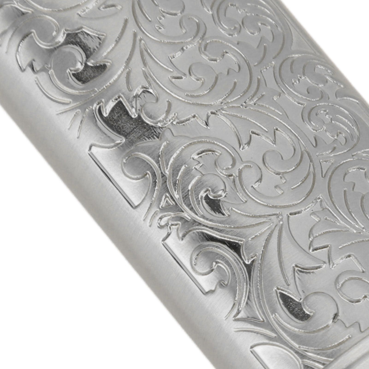 2PCS Lighter Case Cover Vintage Style Floral Stamped Zinc Alloy Shell for Lighter Protection Gray