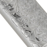 2PCS Lighter Case Cover Vintage Style Floral Stamped Zinc Alloy Shell for Lighter Protection Gray