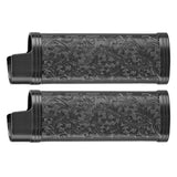 2PCS Lighter Case Cover Vintage Style Floral Stamped Zinc Alloy Shell for Lighter Protection Black