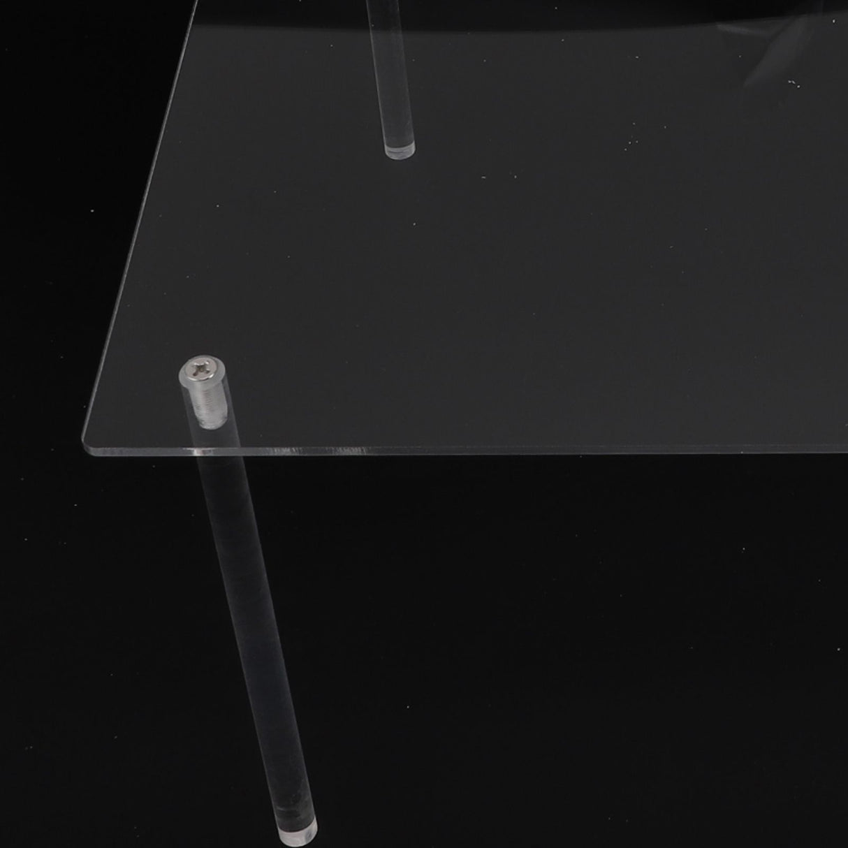 3 Set Square Clear Acrylic Cake Stand Acrylic Cupcake Stand for Cake Pizza Dessert Christmas Wedding Birthday Baby Shower Tea Party