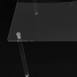 3 Set Square Clear Acrylic Cake Stand Acrylic Cupcake Stand for Cake Pizza Dessert Christmas Wedding Birthday Baby Shower Tea Party - Extra Image