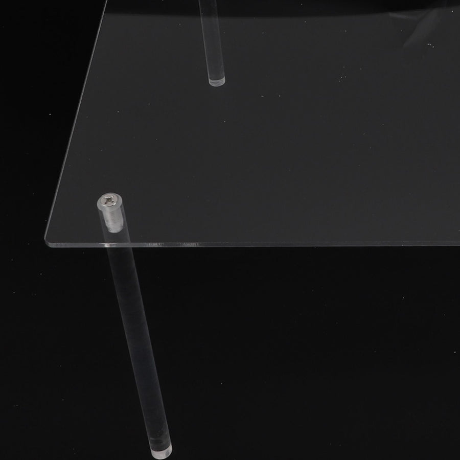 3 Set Square Clear Acrylic Cake Stand Acrylic Cupcake Stand for Cake Pizza Dessert Christmas Wedding Birthday Baby Shower Tea Party