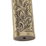 2Pcs Lighter Case Zinc Alloy Lighter Storage Container Floral Pattern for Outdoor Camping Hiking Bronze - Extra Image