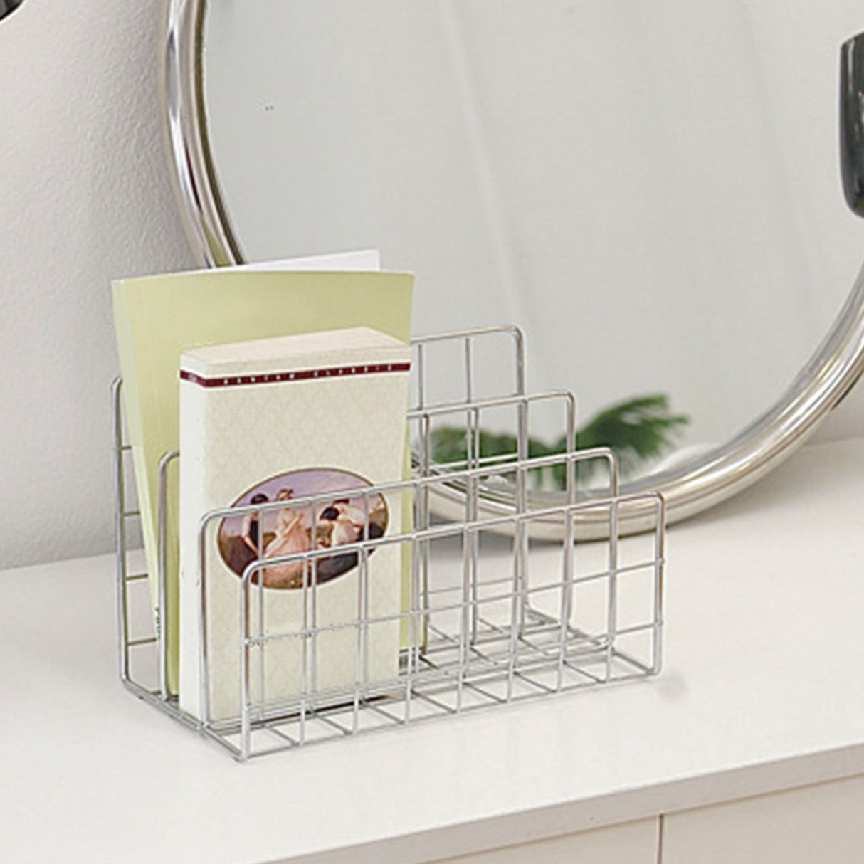 Book Sorter File Magazine Display Organizer Iron Bookend Home Decoration for Office Shelf