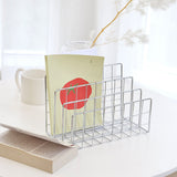 Book Sorter File Magazine Display Organizer Iron Bookend Home Decoration for Office Shelf