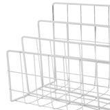 Book Sorter File Magazine Display Organizer Iron Bookend Home Decoration for Office Shelf - Close-Up Angle