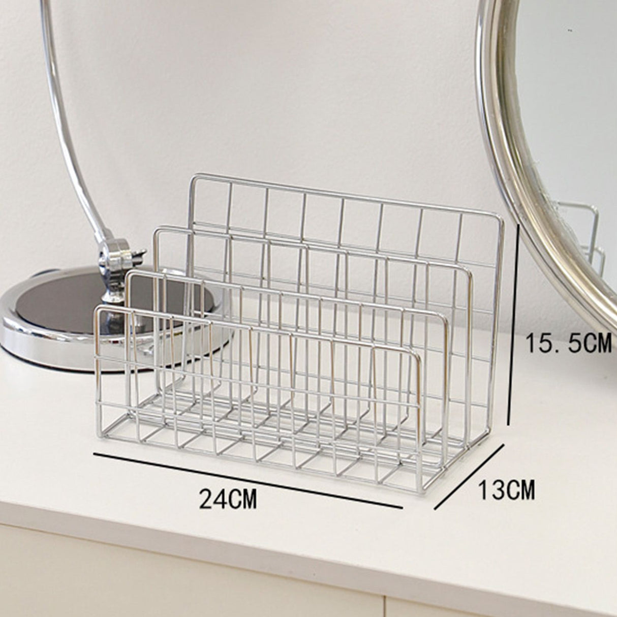 Book Sorter File Magazine Display Organizer Iron Bookend Home Decoration for Office Shelf