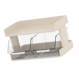 Tea Bag Organizer Office Bar Desktop Tea Bag Coffee Capsule Storage Rack Multilayer Countertop Organizer Cream White 2 Layer 30x17x16.5cm